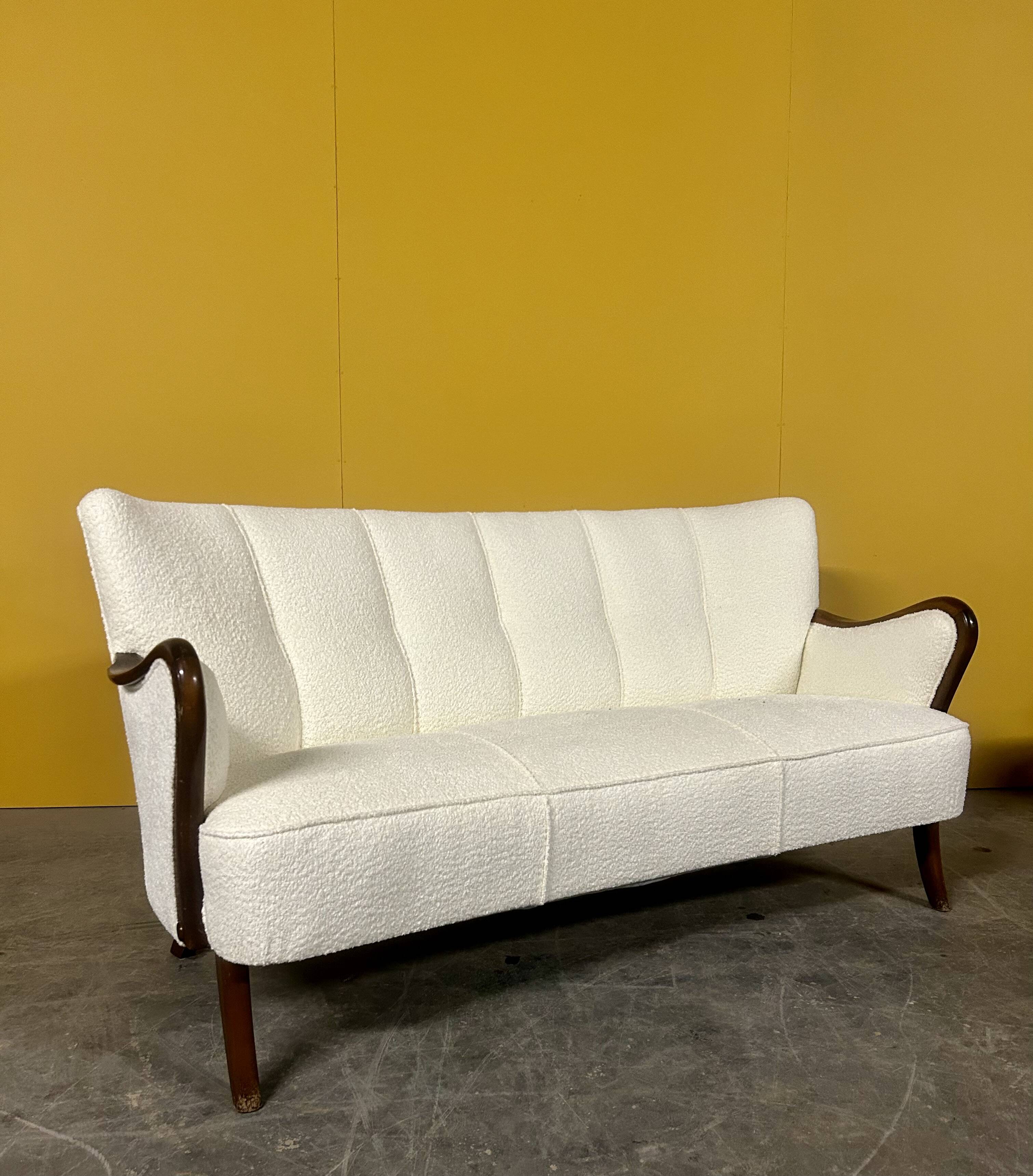 Danish mid-century sofa by Alfred Christensen 1940s - newly re-upholstered
