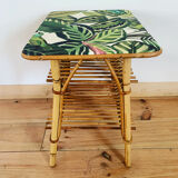 Vintage rattan bedside