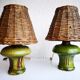 Pair of ceramic lamps
