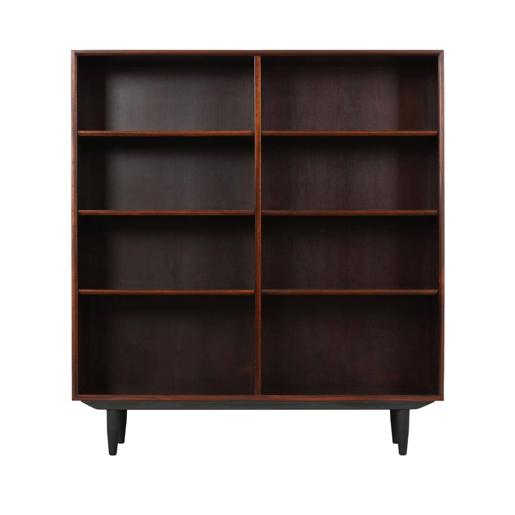 Bibliothèque en acajou, design danois, années 1970, production : Danemark