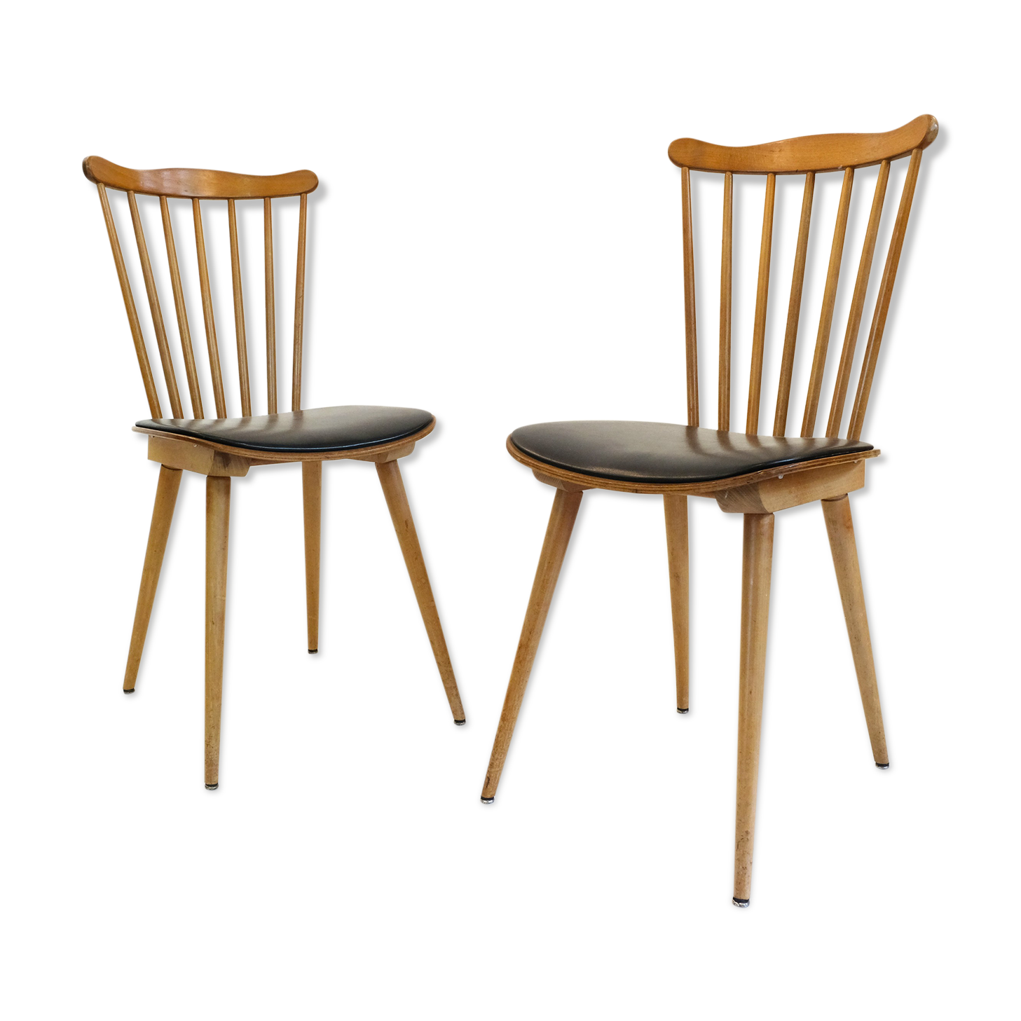 Pair of menuet chairs by Baumann, 1960s