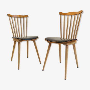 Pair of menuet chairs by Baumann, 1960s