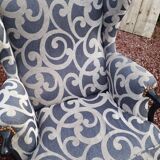 Pair of armchairs with ears