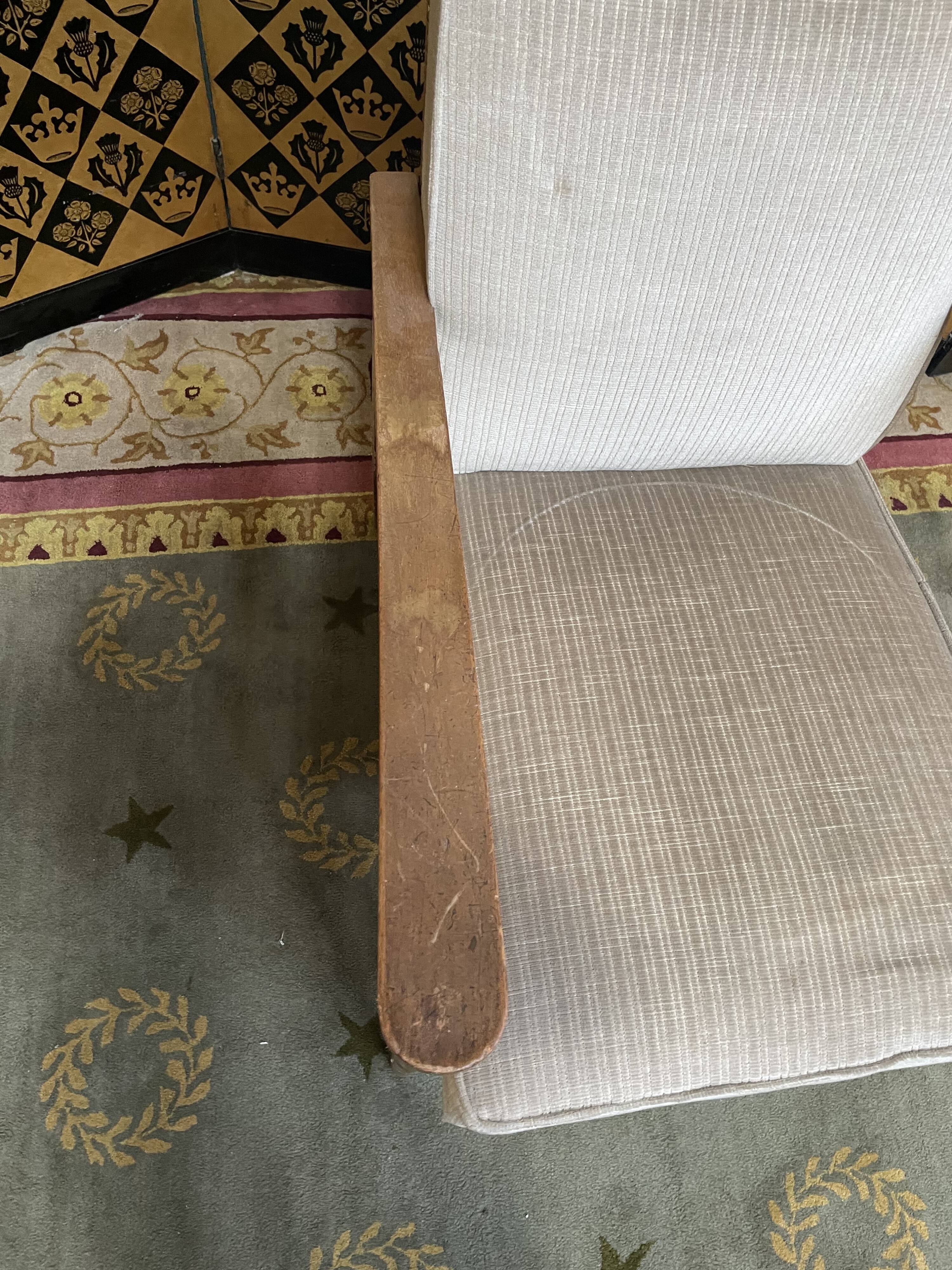 Velvet rest chair 1950