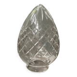 19th century cut crystal shell globe