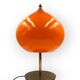 Mid-century modern orange glass Table lamp, Vistosi Italy, 1960s