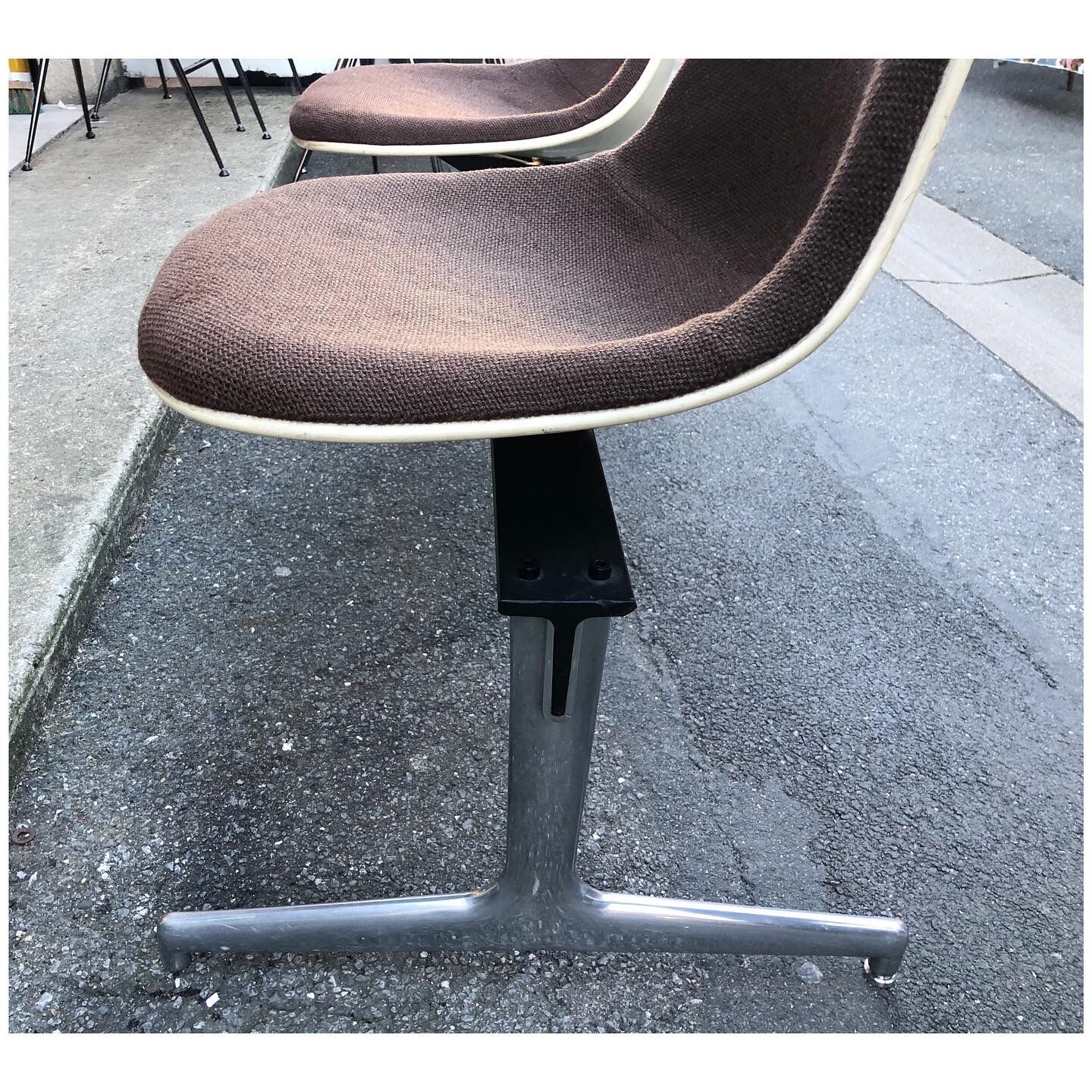 Charles Eames two-seater bench by Herman Miller