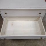 Chest of drawers from the 60s, 3 drawers, painted white