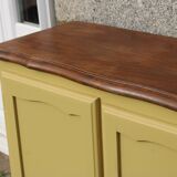 Renovated antique buffet – bright yellow