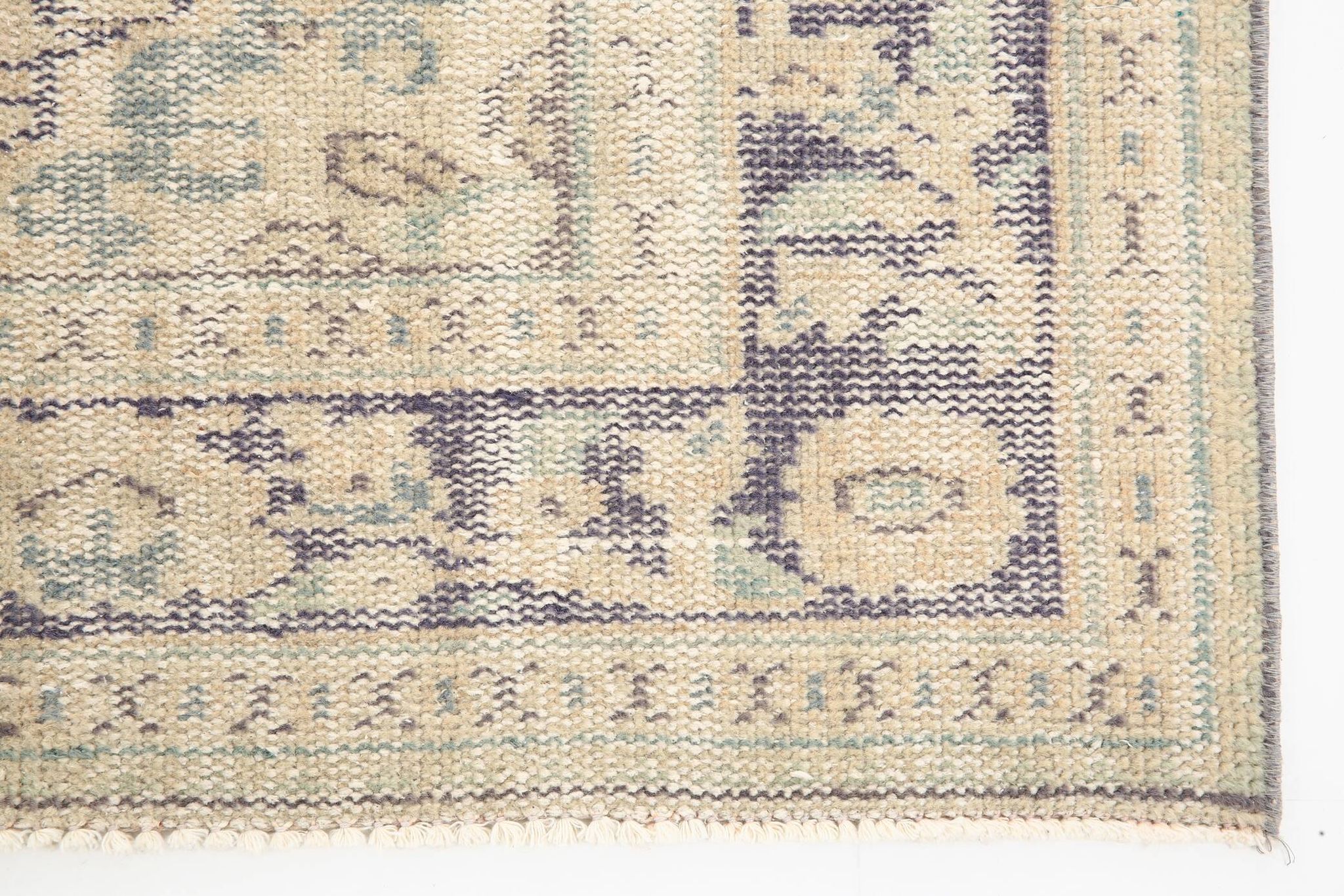 5x9 Beige & Blue Handmade Wool Turkish Rug, 166x272Cm SK 2401 FREE SHIPPING