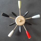Vintage ceiling lamp 5 branches 50-60 years
