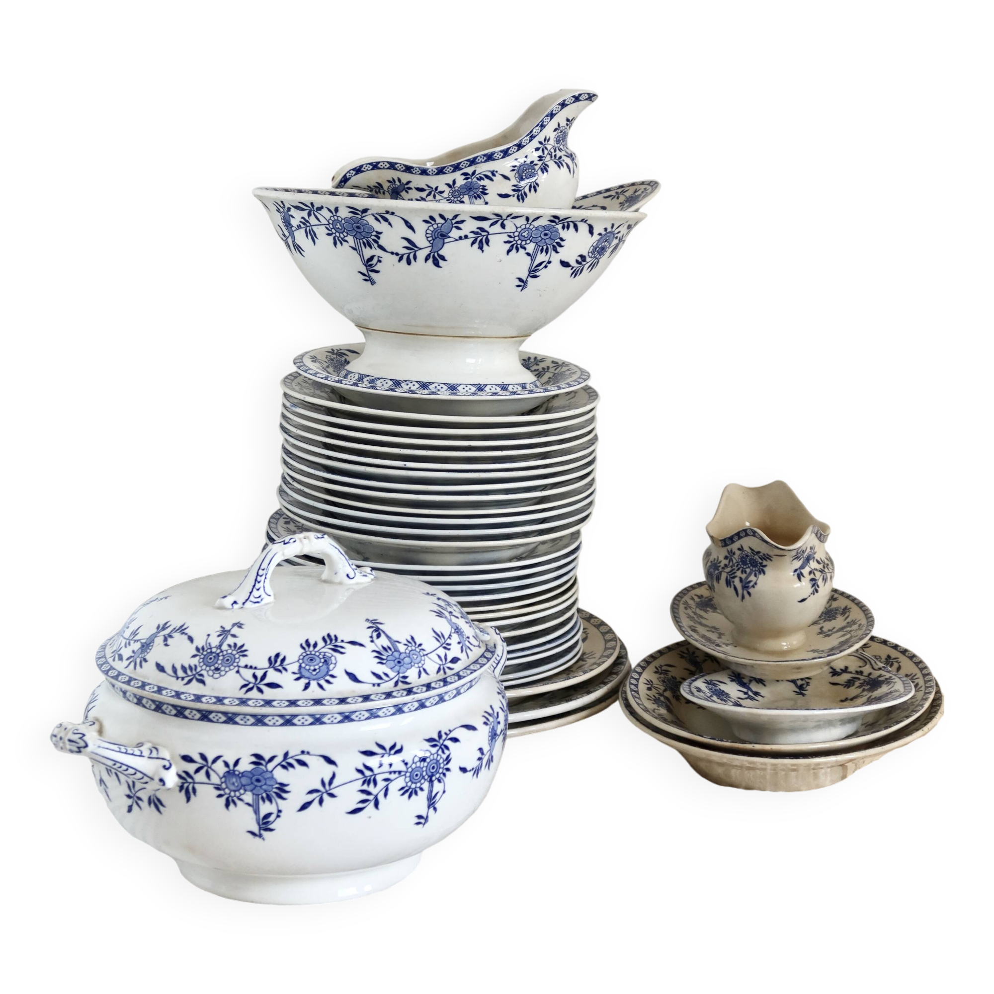 Saladier antique - Rare porcelaine de Dresde