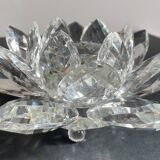 Crystal Flower Paperweight Sculpture
