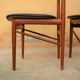 Vintage Scandinavian teak and skai chair