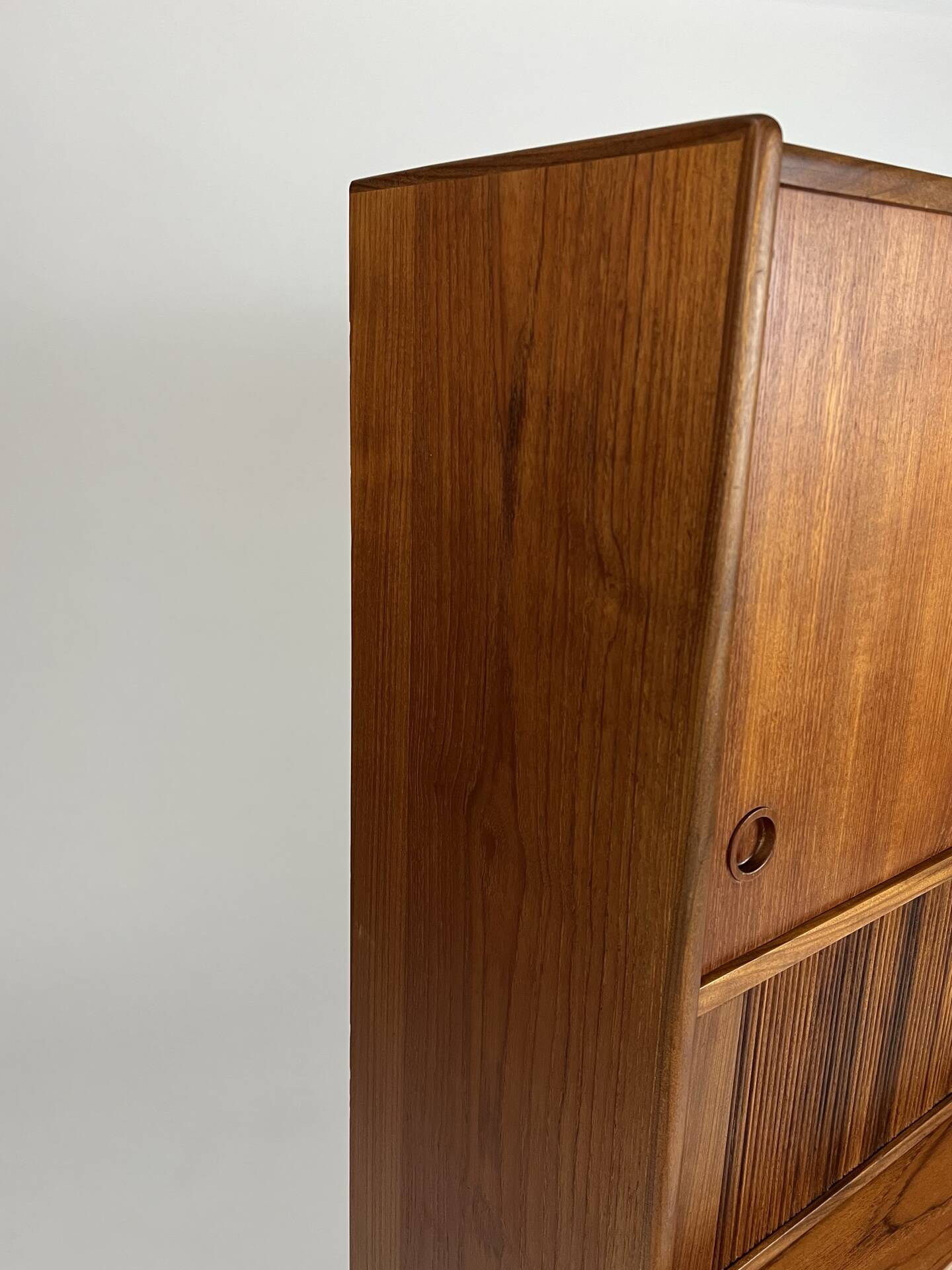 Danish teak highboard cabinet by Johannes Andersen 1960s