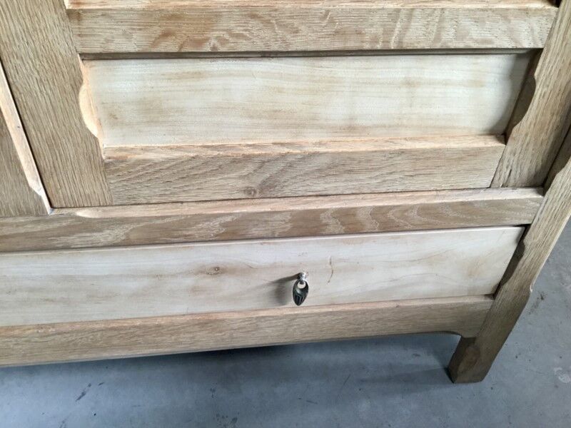 Raw wood hotel cabinet