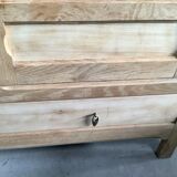 Raw wood hotel cabinet