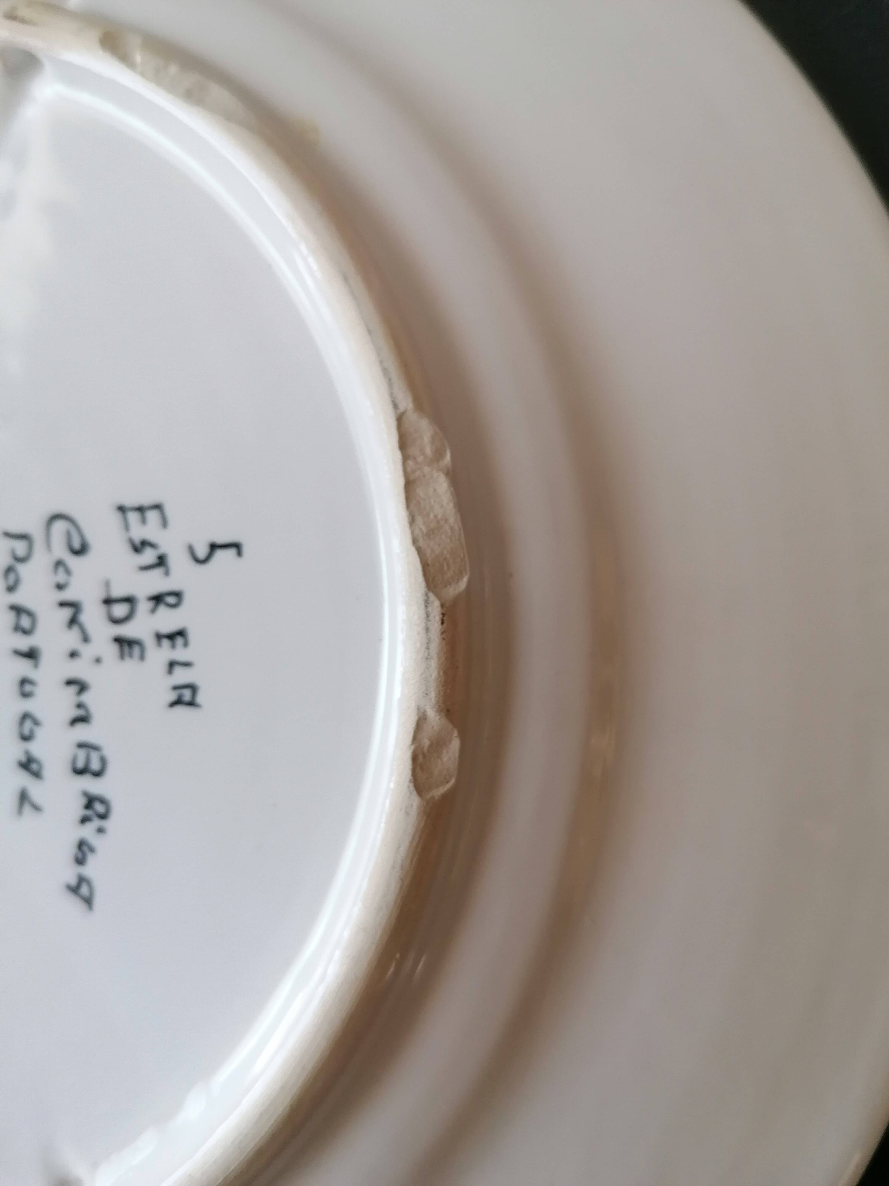Two Coimbra Conimbriga earthenware plates.