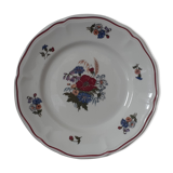 Assiette fleurie sarreguemines