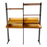 Midcentury Italian Modular Bookshelf with Unusual Drawers, Italy