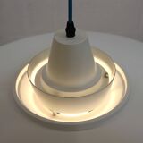 Vintage David Mogensen White Pendant Lamp, Super Light A/S, Danish Mid-Century