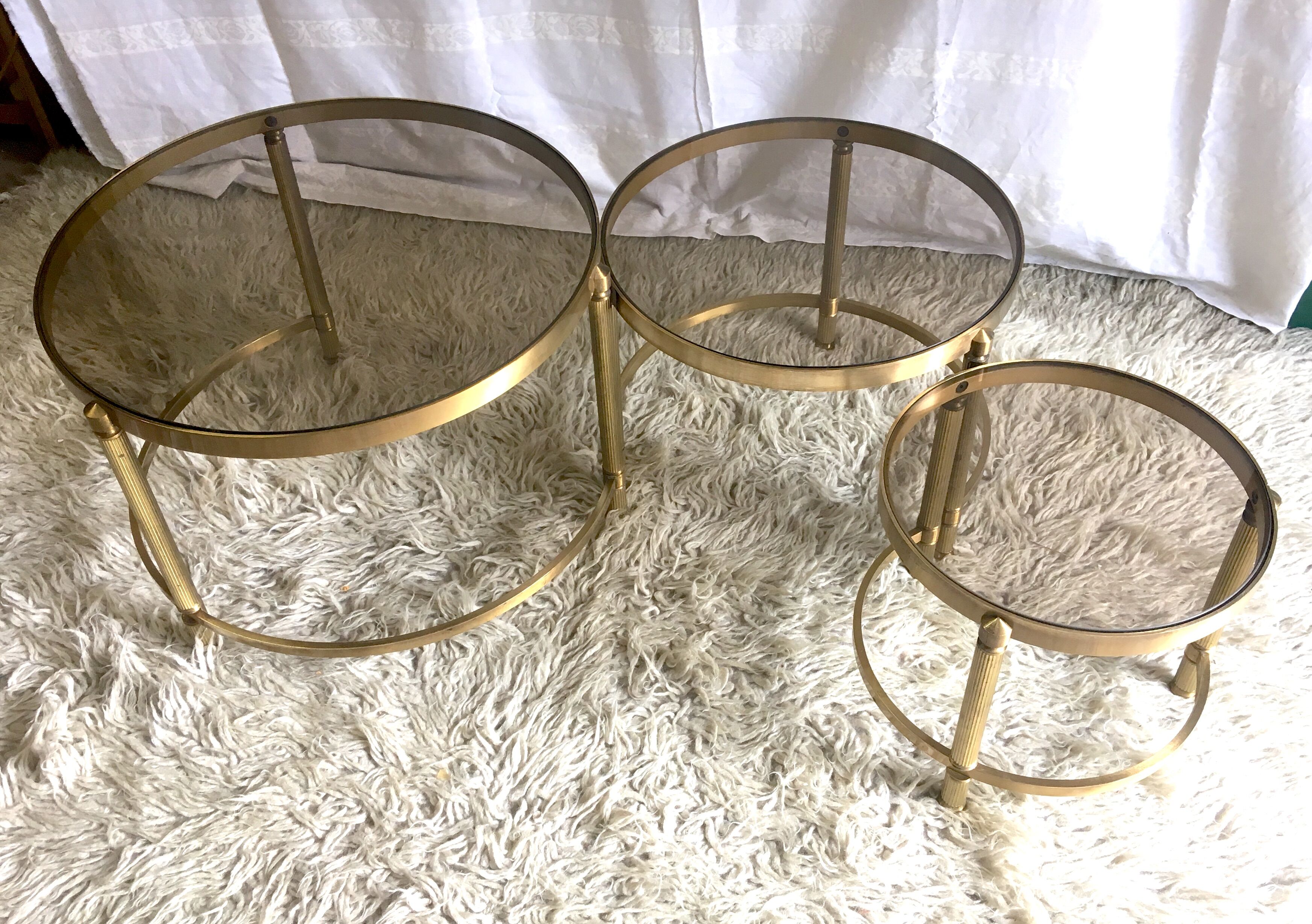 Tables basses gigognes années 60/70