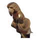 Decorative sculpture in solid brass representing a parrot, 1970s, Palm Beach/Hollywood Regency.