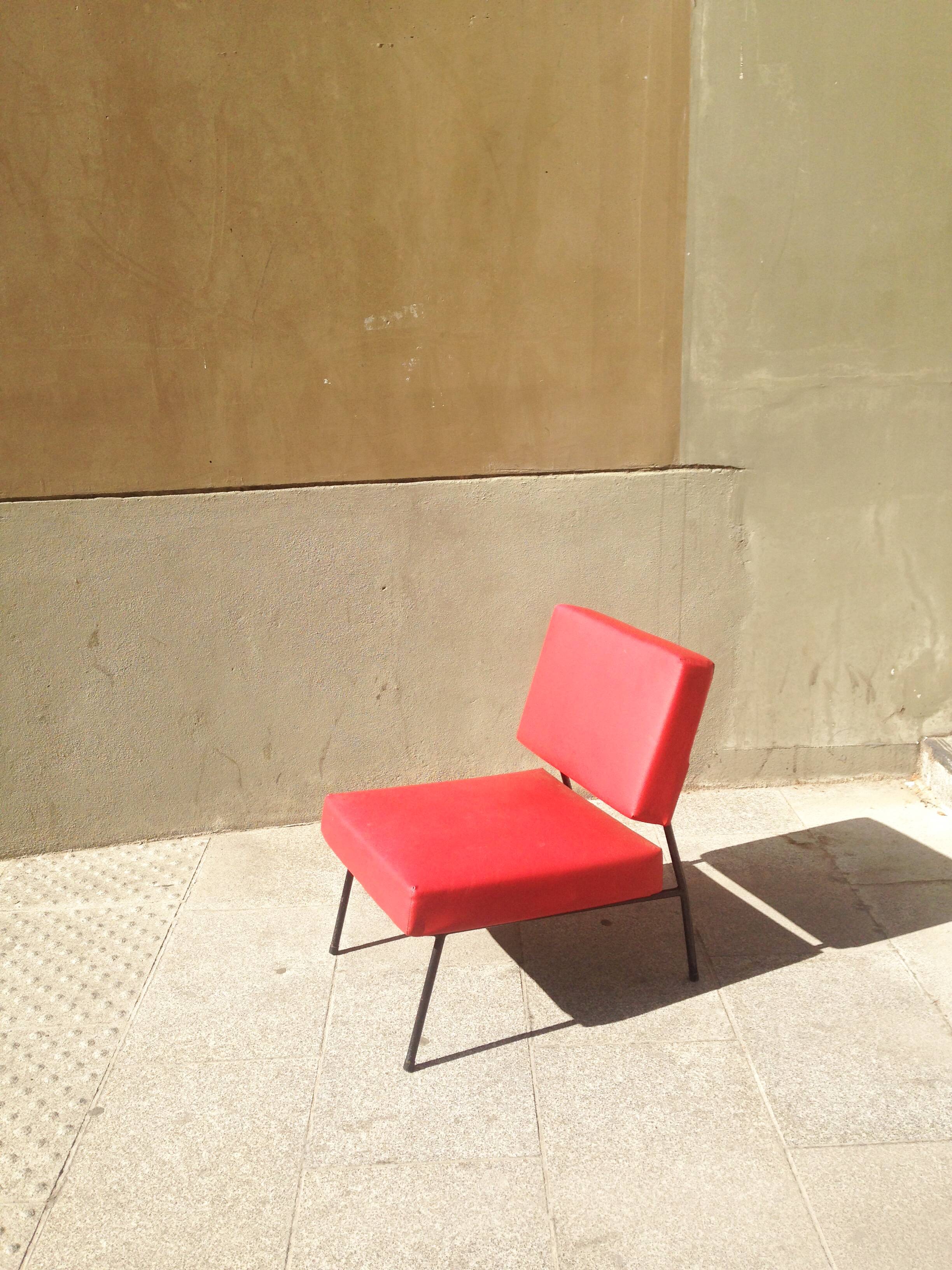 Armchair by Pierre Guariche signed Airborne 1960