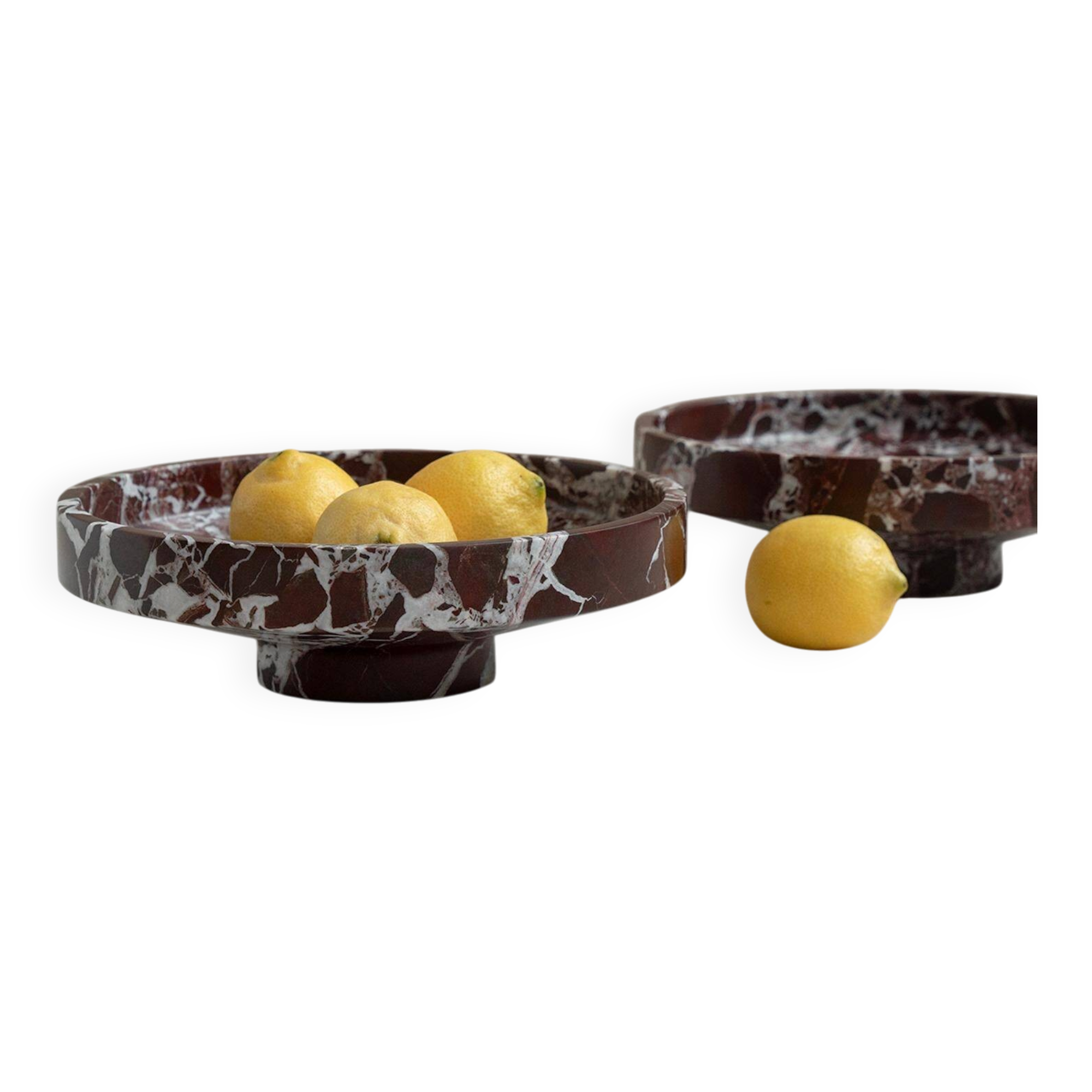 Bowl made of Rosso Levanto marble