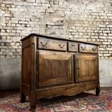 Buffet In Natural Wood Regional Work in Louis XV Style from the 19th Century