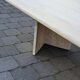 Travertine coffee table.
