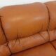 Vintage cognac camel leather canapé from the 1970s.