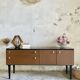 Petite Enfilade vintage scandinave bois – meuble TV / buffet années 60