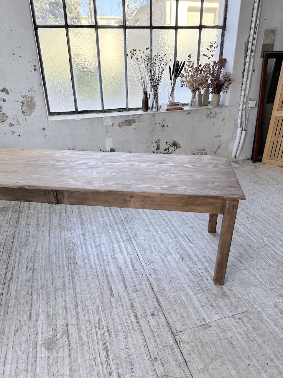 Farm table in pine 1950 250cm