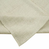 Hand-knotted oriental rustic 1970s 180 cm x 320 cm beige hemp kilim carpet