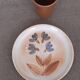 Plate and stoneware glass