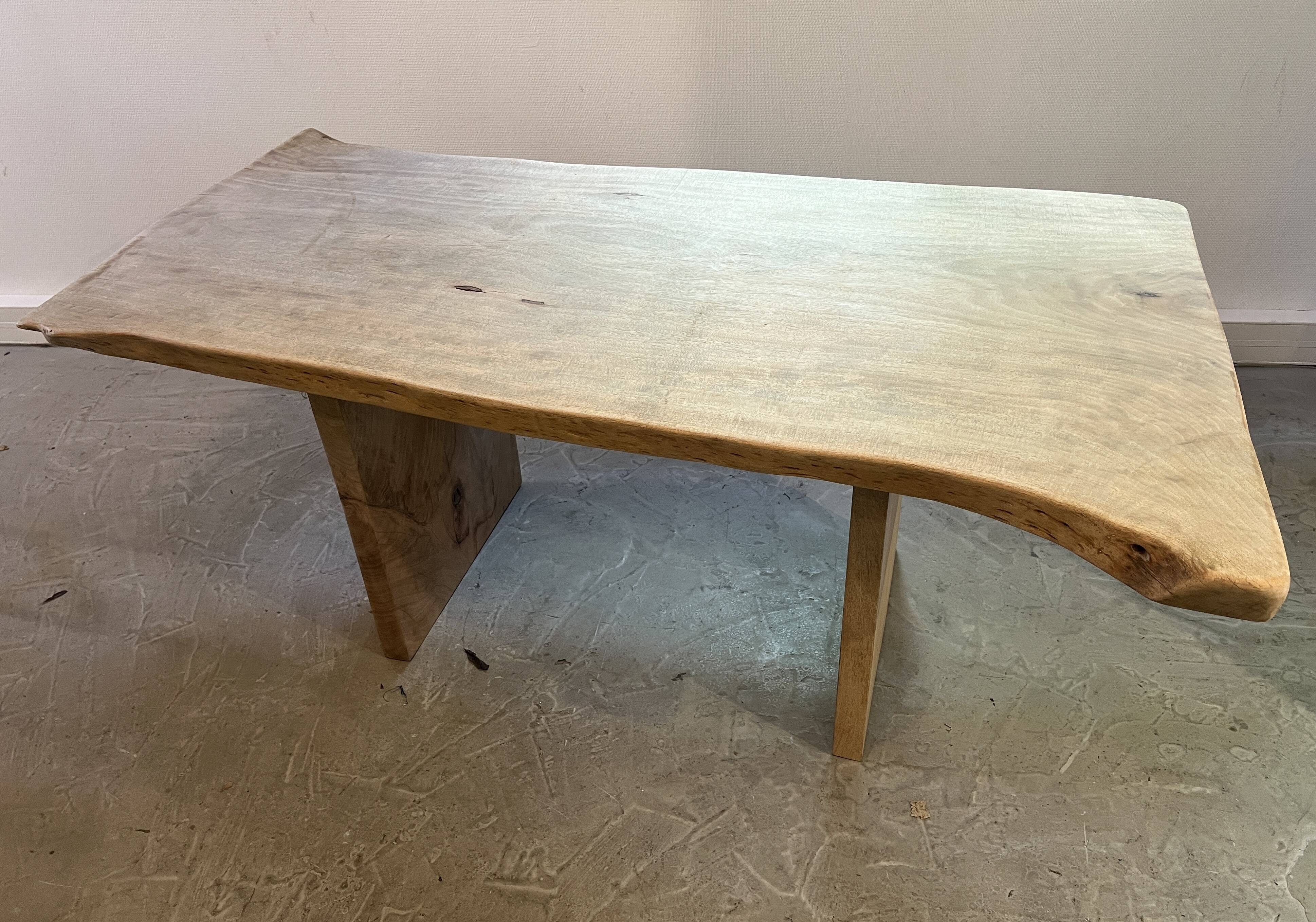 Dining table carved from solid wood - unique piece