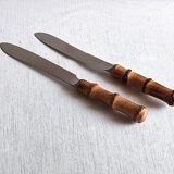 60' bamboo handle meat knives