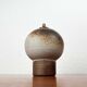 Mid-century modern ceramic oil lamp by Danish studio Aage Würtz, 1956.