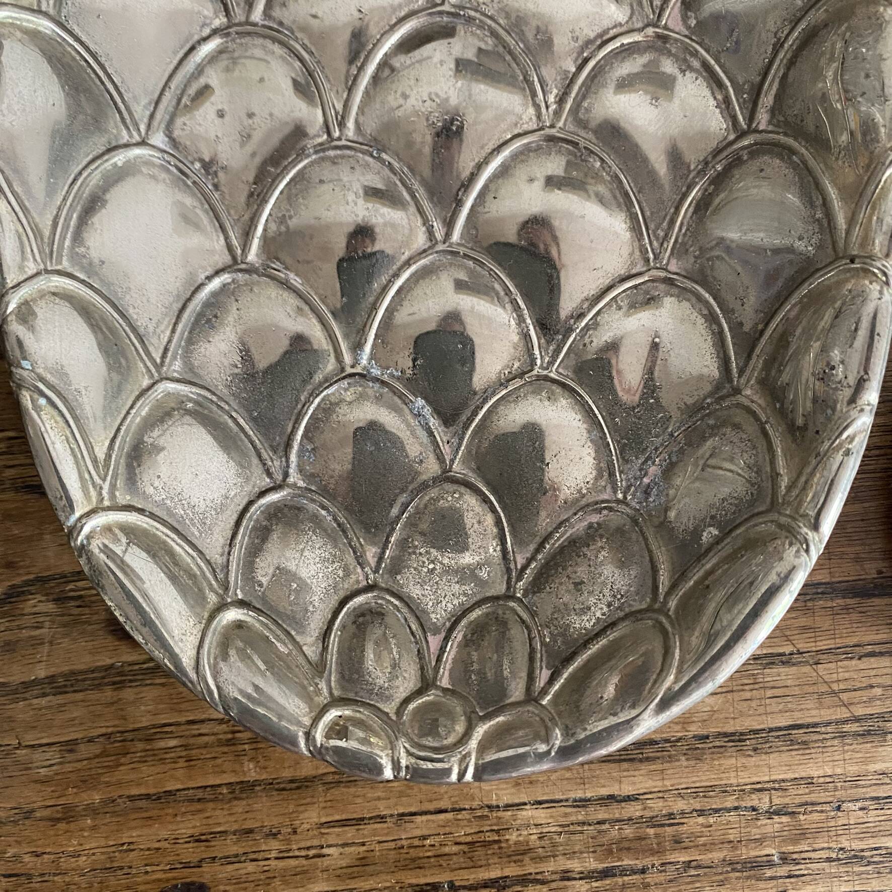 Set of pineapple coasters Silea silver-plated, 1970s
