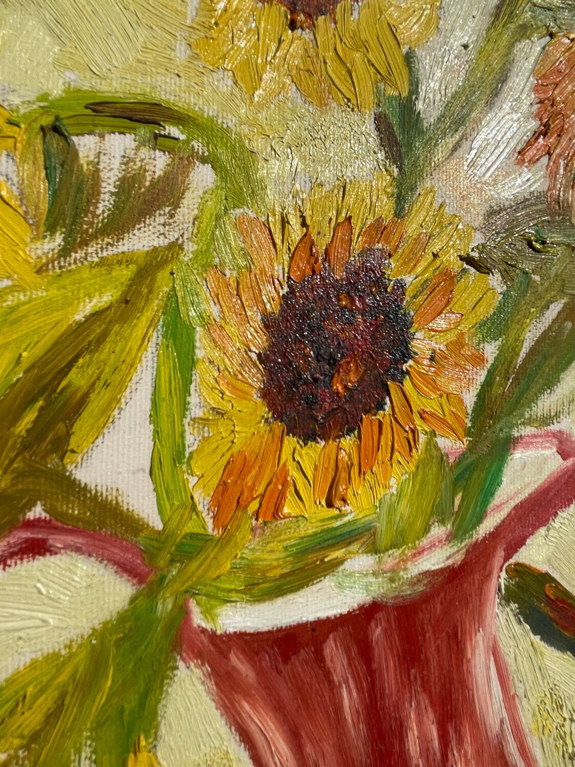 Tableau bouquet de fleurs tournesol