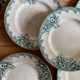 Lot de 6 assiettes plates en terre de fer (LOT 5)