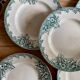 Set of 6 flat plates in iron earth (LOT 5)