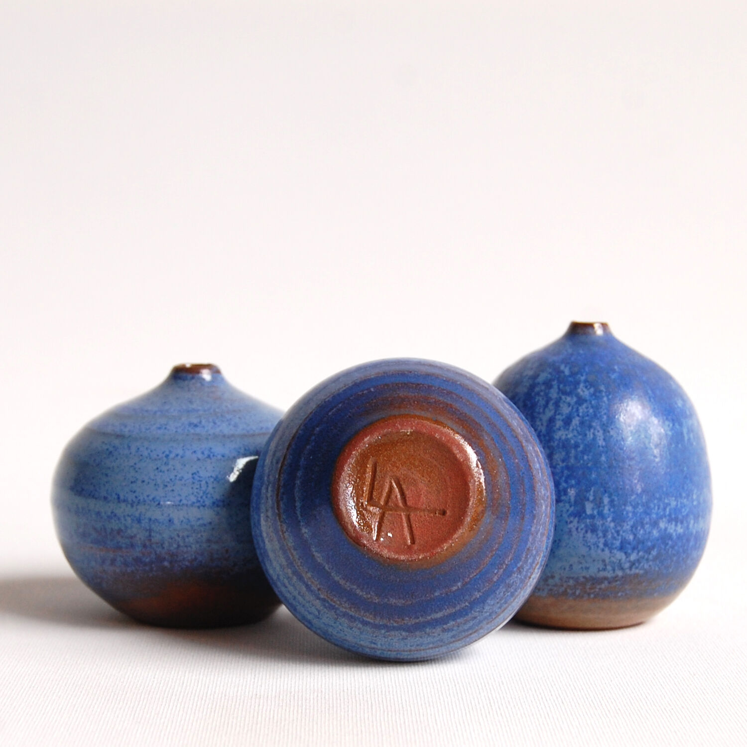 Antonio Lampecco Blue Ceramic Trio