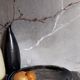 Ceramic round serving dish of the Salins 50s, service "Golf-Juan"