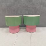 A set of refurbished retro wall lamps from IKEA from the 1980s-90s.