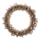 Palwa Crystal Back lid mirror, Hollywood Regency 1970s
