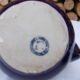 Blue and gold porcelain teapot