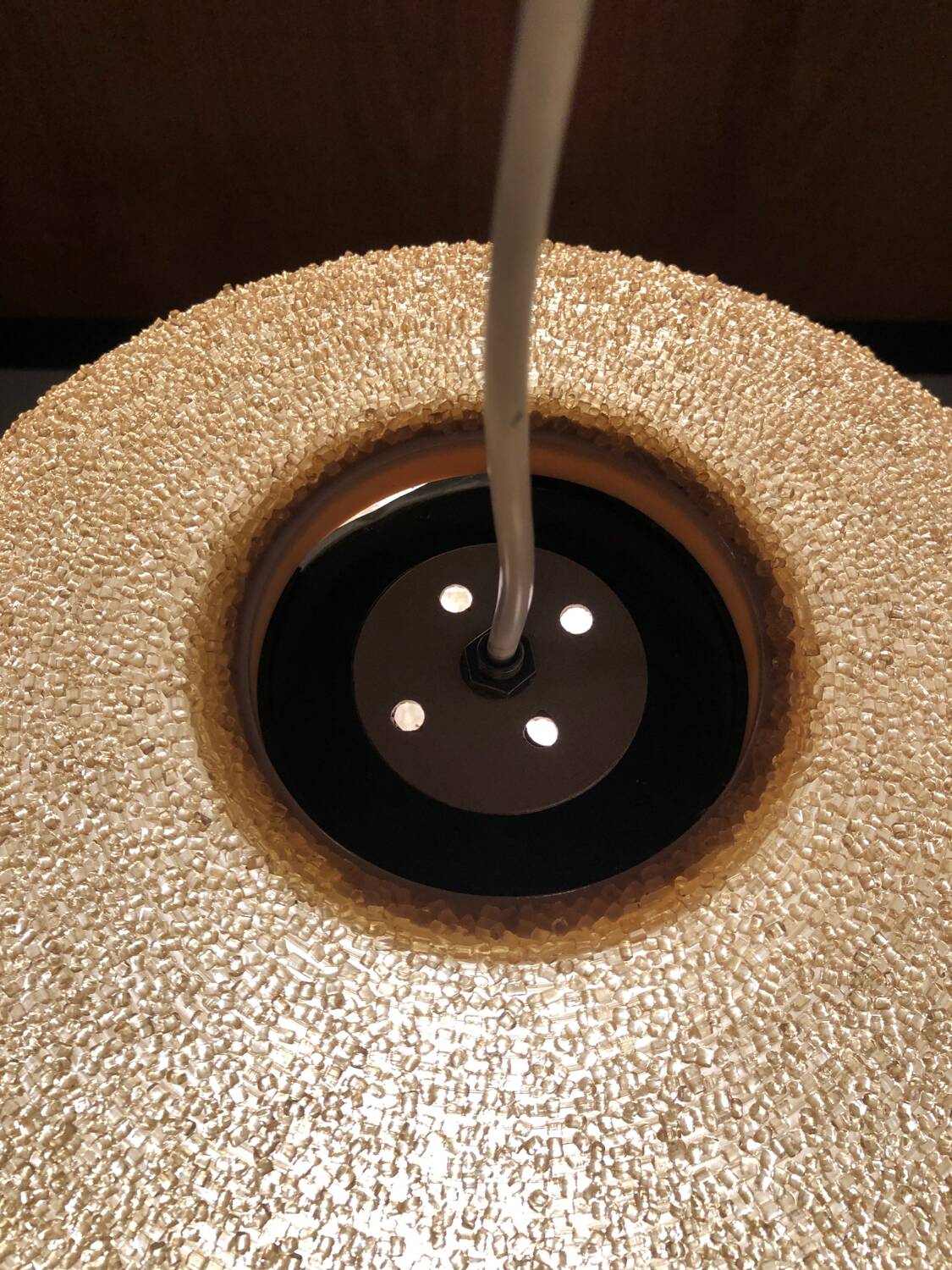 Vintage Rotaflex ball pendant light circa 1960