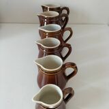 Ensemble pots à lait style bistrot